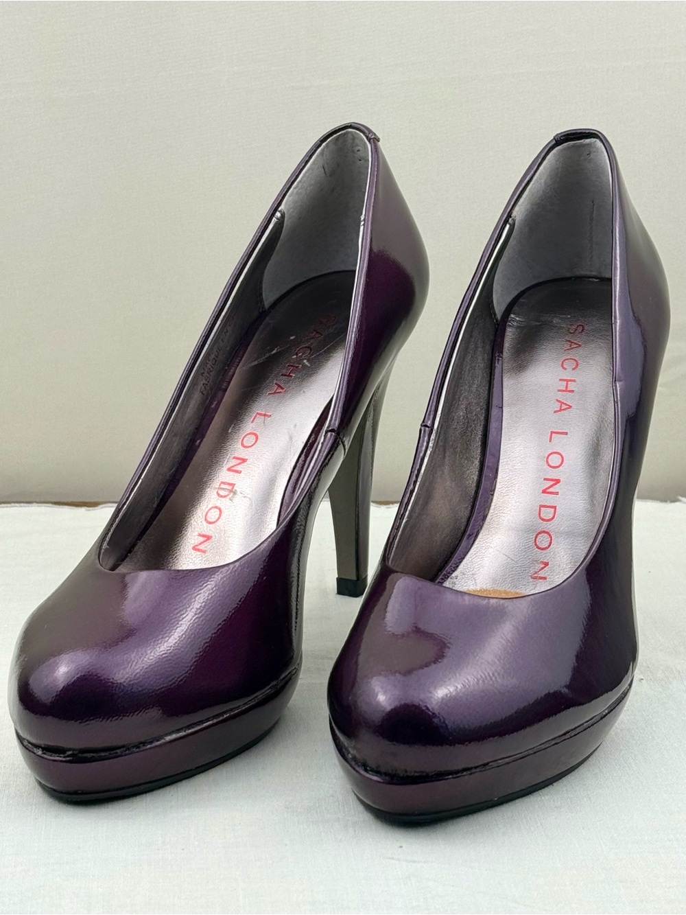 Sacha London Purple Patent Platform Heels Size 7